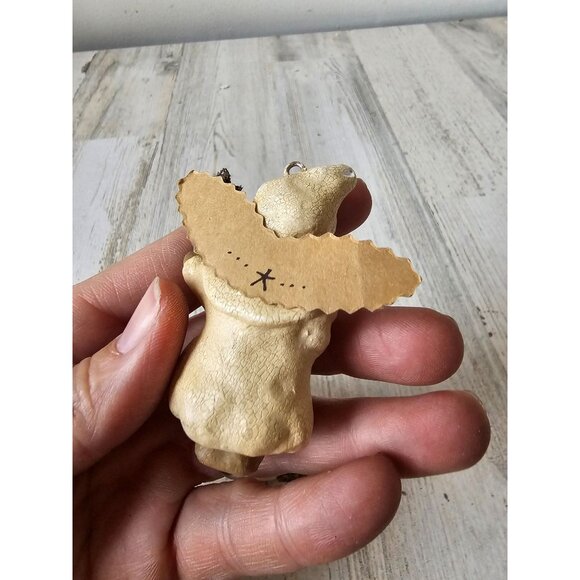 Vintage Nicole sayre cherub angel ornament fairy glitter sparkle Xmas decor tree - Picture 9 of 14